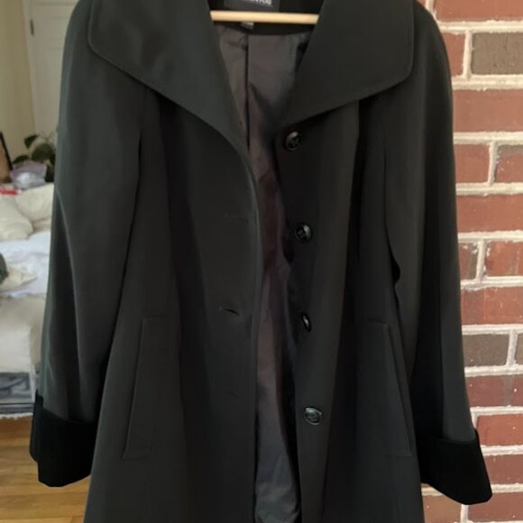 London Fog  Velvet Cuff Pea Coat/ Rain Coat NWoT - Picture 8 of 11